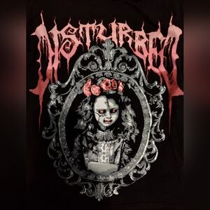 Dolls Kill Widow Distorted Reflections Disturbed Doll Fitted Long Sleeve